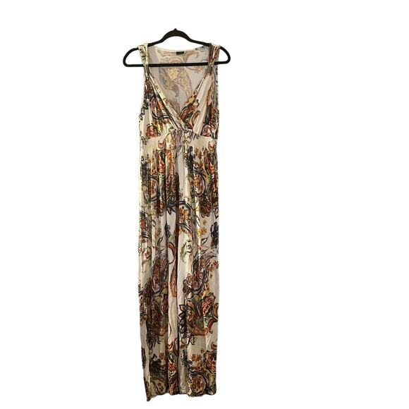 Lascana By Venus Maxi Dress Size L Multicolor Artsy  Summer Beachy Boho - Picture 1 of 12